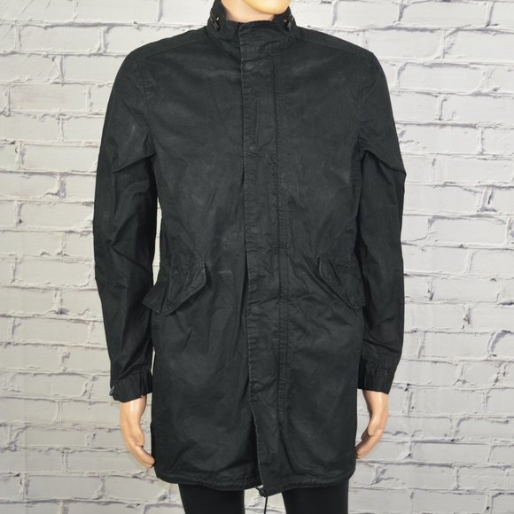 Parka Coats All Saints Mens Parka ALLSAINTS Jacobus Hooded Parka